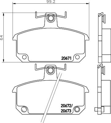 Mintex MDB1172 - Гальмівні колодки, дискові гальма autozip.com.ua