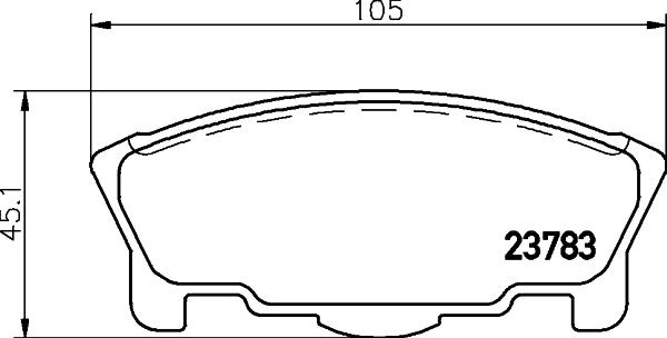 Mintex MDB1857 - Гальмівні колодки, дискові гальма autozip.com.ua