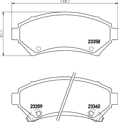 Mintex MDB1824 - Гальмівні колодки, дискові гальма autozip.com.ua