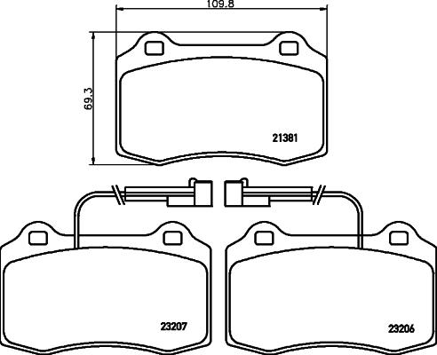 Mintex MDB1877 - Гальмівні колодки, дискові гальма autozip.com.ua