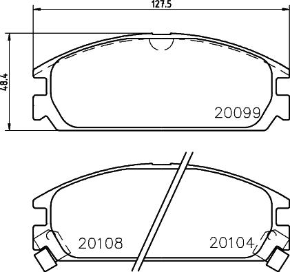 Mintex MDB1344 - Гальмівні колодки, дискові гальма autozip.com.ua