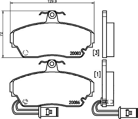 Brake Engineering PA487 - Гальмівні колодки, дискові гальма autozip.com.ua
