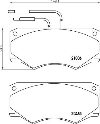 Mintex MDB1340 - Гальмівні колодки, дискові гальма autozip.com.ua