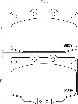 Mintex MDB1351 - Гальмівні колодки, дискові гальма autozip.com.ua