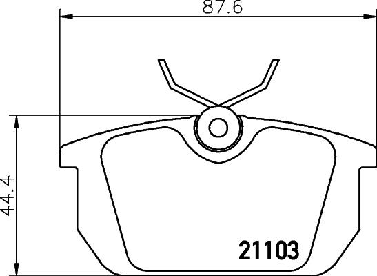 Mintex MDB1309 - Гальмівні колодки, дискові гальма autozip.com.ua