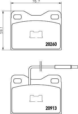 Mintex MDB1304 - Гальмівні колодки, дискові гальма autozip.com.ua