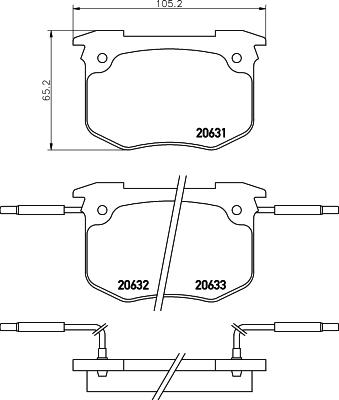 Mintex MDB1315 - Гальмівні колодки, дискові гальма autozip.com.ua