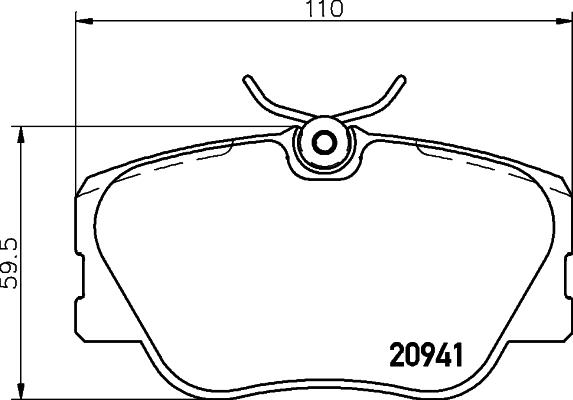 Mintex MDB1312 - Гальмівні колодки, дискові гальма autozip.com.ua