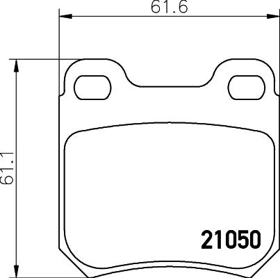 Mintex MDB1651 - Гальмівні колодки, дискові гальма autozip.com.ua