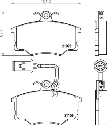 Mintex MDB1373 - Гальмівні колодки, дискові гальма autozip.com.ua