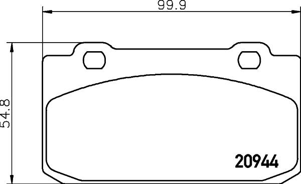 Mintex MDB1299 - Гальмівні колодки, дискові гальма autozip.com.ua