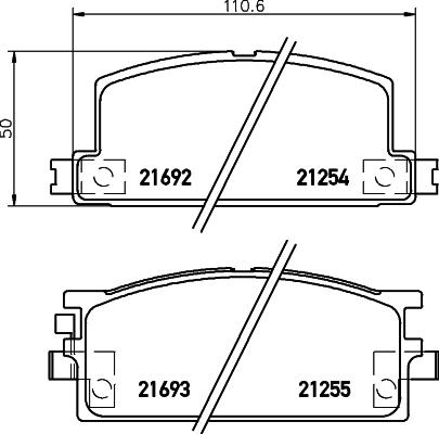 Mintex MDB1255 - Гальмівні колодки, дискові гальма autozip.com.ua