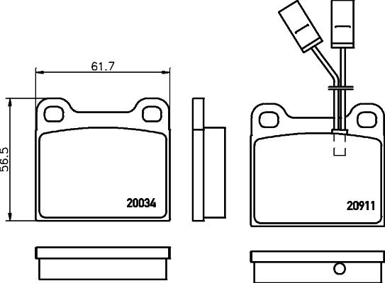 Mintex MDB1274 - Гальмівні колодки, дискові гальма autozip.com.ua