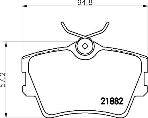 Mintex MDB1744 - Гальмівні колодки, дискові гальма autozip.com.ua