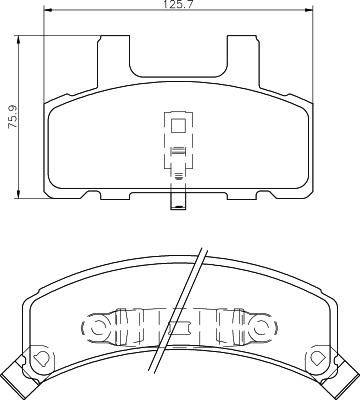 Mintex MDB1787 - Гальмівні колодки, дискові гальма autozip.com.ua