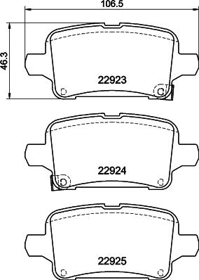 Mintex MDB84057 - Гальмівні колодки, дискові гальма autozip.com.ua