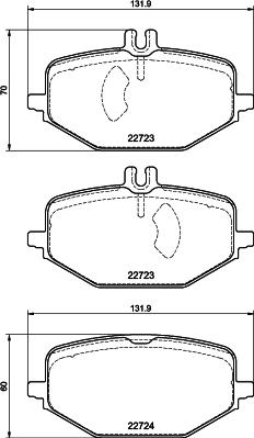 Mintex MDB84178 - Гальмівні колодки, дискові гальма autozip.com.ua