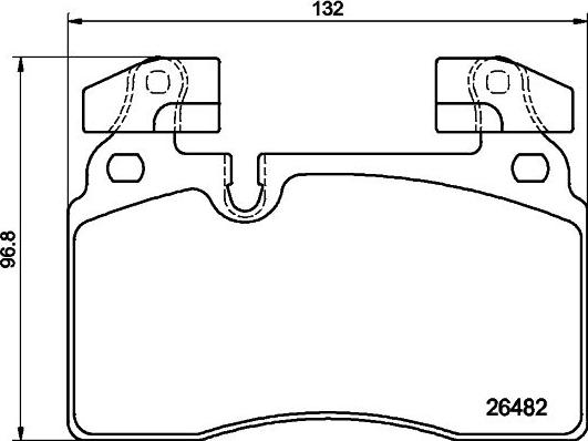 Mintex MDB84303 - Гальмівні колодки, дискові гальма autozip.com.ua