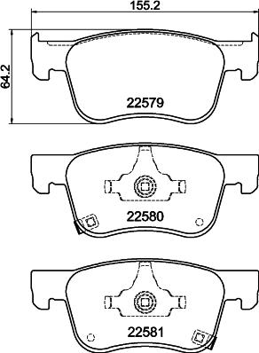 Mintex MDB84248 - Гальмівні колодки, дискові гальма autozip.com.ua