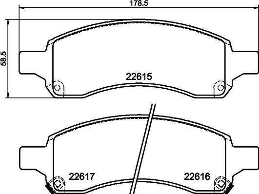 Mintex MDB84212 - Гальмівні колодки, дискові гальма autozip.com.ua