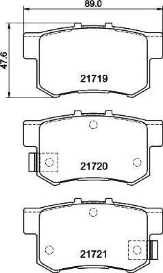 Mintex MDB81564 - Гальмівні колодки, дискові гальма autozip.com.ua