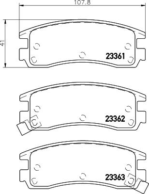 Mintex MDB81825 - Гальмівні колодки, дискові гальма autozip.com.ua