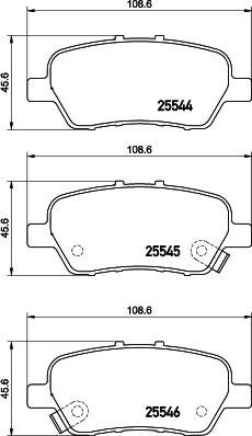 Mintex MDB83685 - Гальмівні колодки, дискові гальма autozip.com.ua