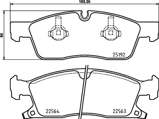 Mintex MDB83974 - Гальмівні колодки, дискові гальма autozip.com.ua