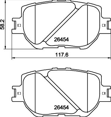 Mintex MDB3494 - Гальмівні колодки, дискові гальма autozip.com.ua