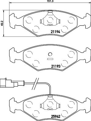 Mintex MDB3436 - Гальмівні колодки, дискові гальма autozip.com.ua