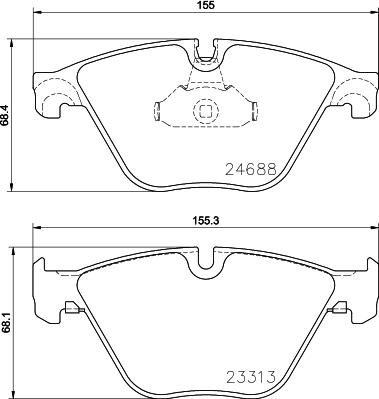 Mintex MDB3092 - Гальмівні колодки, дискові гальма autozip.com.ua