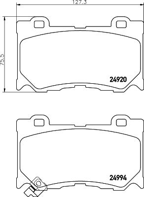 Mintex MDB3049 - Гальмівні колодки, дискові гальма autozip.com.ua