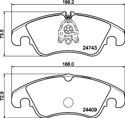 Mintex MDB3041 - Гальмівні колодки, дискові гальма autozip.com.ua