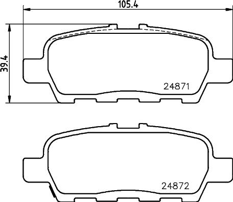 Mintex MDB3026 - Гальмівні колодки, дискові гальма autozip.com.ua