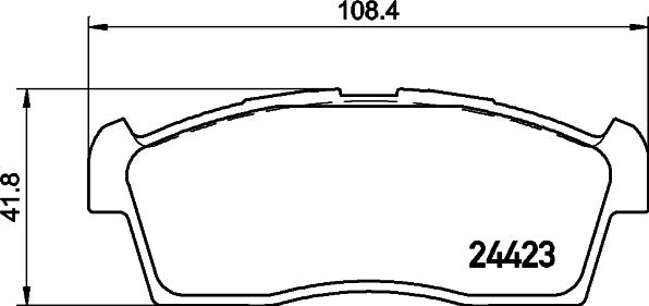 Mintex MDB3146 - Гальмівні колодки, дискові гальма autozip.com.ua