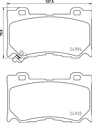 Mintex MDB3109 - Гальмівні колодки, дискові гальма autozip.com.ua