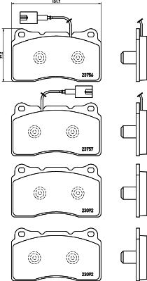 Mintex MDB3138 - Гальмівні колодки, дискові гальма autozip.com.ua