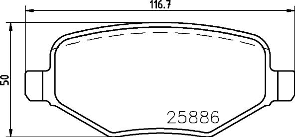 OEMparts D1754-8970 - Гальмівні колодки, дискові гальма autozip.com.ua