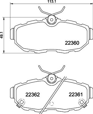 Mintex MDB3848 - Гальмівні колодки, дискові гальма autozip.com.ua