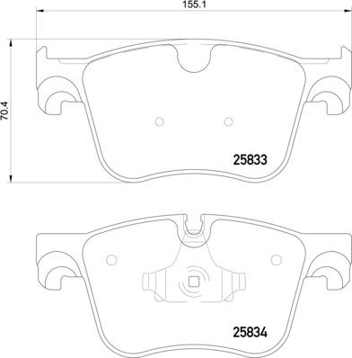 Mintex MDB83394 - Гальмівні колодки, дискові гальма autozip.com.ua