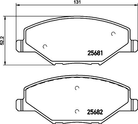 Mintex MDB3300 - Гальмівні колодки, дискові гальма autozip.com.ua