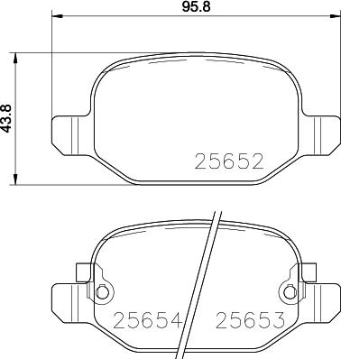 Mintex MDB3331 - Гальмівні колодки, дискові гальма autozip.com.ua