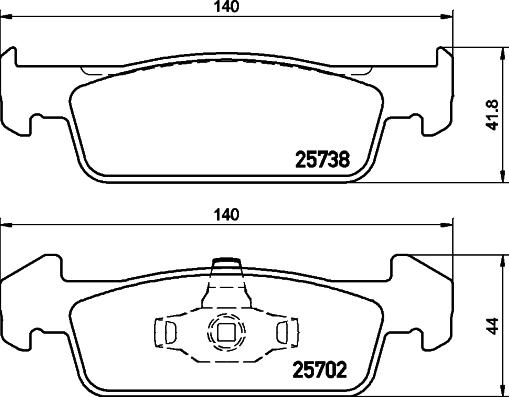 Mintex MDB3375 - Гальмівні колодки, дискові гальма autozip.com.ua