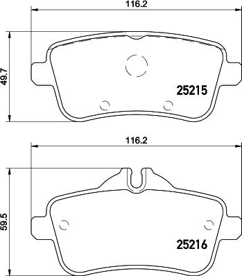 Mintex MDB3245 - Гальмівні колодки, дискові гальма autozip.com.ua