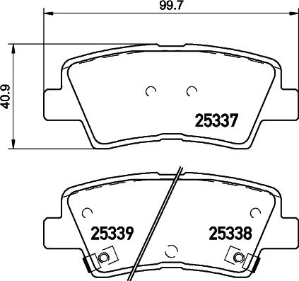 Mintex MDB83252 - Гальмівні колодки, дискові гальма autozip.com.ua