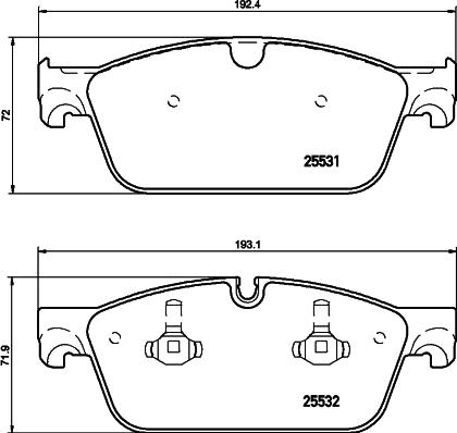 Mintex MDB3268 - Гальмівні колодки, дискові гальма autozip.com.ua