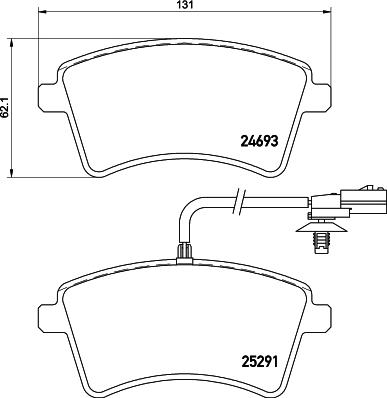 Mintex MDB3234 - Гальмівні колодки, дискові гальма autozip.com.ua