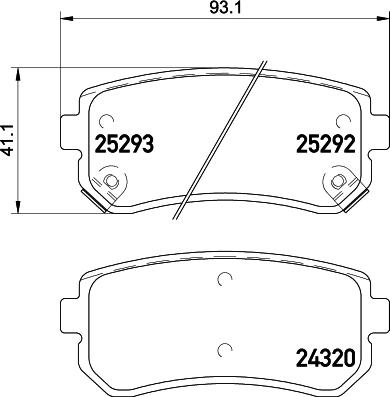 Mintex MDB3232 - Гальмівні колодки, дискові гальма autozip.com.ua