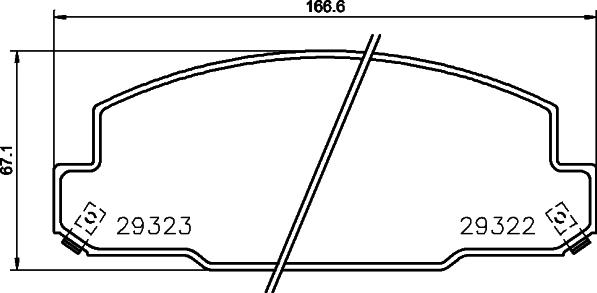 Mintex MDB3274 - Гальмівні колодки, дискові гальма autozip.com.ua