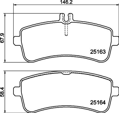 Mintex MDB3746 - Гальмівні колодки, дискові гальма autozip.com.ua